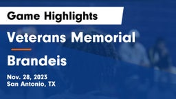 Veterans Memorial vs Brandeis  Game Highlights - Nov. 28, 2023