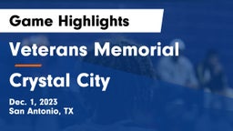 Veterans Memorial vs Crystal City  Game Highlights - Dec. 1, 2023