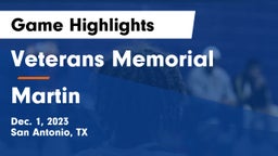 Veterans Memorial vs Martin Game Highlights - Dec. 1, 2023