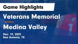 Veterans Memorial vs Medina Valley  Game Highlights - Dec. 19, 2023
