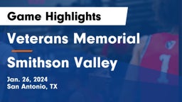 Veterans Memorial vs Smithson Valley  Game Highlights - Jan. 26, 2024