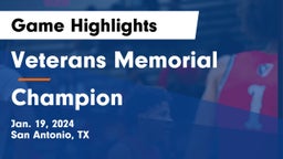 Veterans Memorial vs Champion  Game Highlights - Jan. 19, 2024