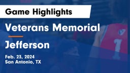 Veterans Memorial vs Jefferson  Game Highlights - Feb. 23, 2024
