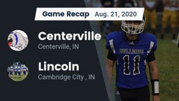 Recap: Centerville  vs. Lincoln  2020