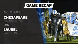 Recap: Chesapeake  vs. Laurel  2015