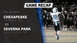 Recap: Chesapeake  vs. Severna Park  2015