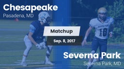 Matchup: Chesapeake vs. Severna Park  2017