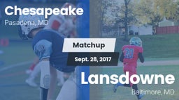 Matchup: Chesapeake vs. Lansdowne  2017