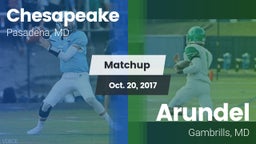 Matchup: Chesapeake vs. Arundel  2017