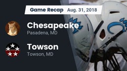 Recap: Chesapeake  vs. Towson  2018