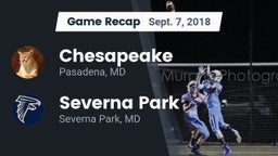 Recap: Chesapeake  vs. Severna Park  2018