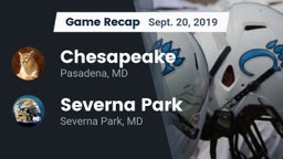 Recap: Chesapeake  vs. Severna Park  2019