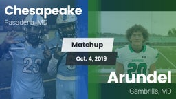 Matchup: Chesapeake vs. Arundel  2019
