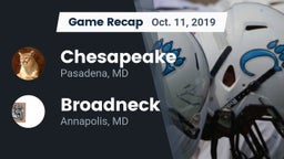 Recap: Chesapeake  vs. Broadneck  2019