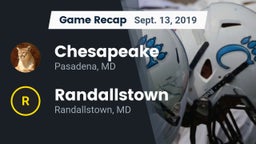 Recap: Chesapeake  vs. Randallstown  2019