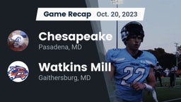 Recap: Chesapeake  vs. Watkins Mill  2023