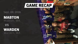Recap: Mabton  vs. Warden  2016
