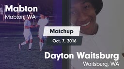 Matchup: Mabton vs. Dayton Waitsburg  2016