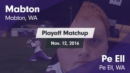 Matchup: Mabton vs. Pe Ell  2016