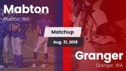 Matchup: Mabton vs. Granger  2018