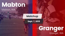 Matchup: Mabton vs. Granger  2019