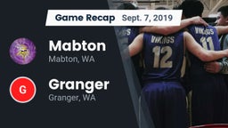 Recap: Mabton  vs. Granger  2019