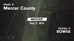 Matchup: Mercer County vs. ROWVA  2016