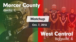 Matchup: Mercer County vs. West Central  2016