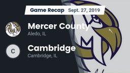 Recap: Mercer County  vs. Cambridge  2019