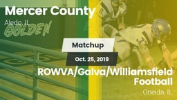 Matchup: Mercer County vs. ROWVA/Galva/Williamsfield Football 2019