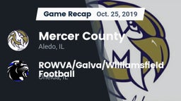 Recap: Mercer County  vs. ROWVA/Galva/Williamsfield Football 2019