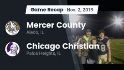 Recap: Mercer County  vs. Chicago Christian  2019