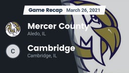 Recap: Mercer County  vs. Cambridge  2021