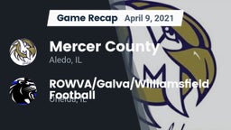 Recap: Mercer County  vs. ROWVA/Galva/Williamsfield Football 2021