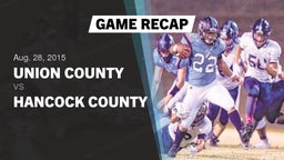 Recap: Union County  vs. Hancock County 2015