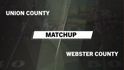 Matchup: Union County vs. Webster County High 2016