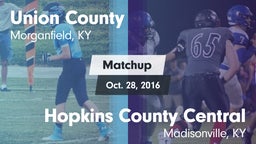Matchup: Union County vs. Hopkins County Central  2016
