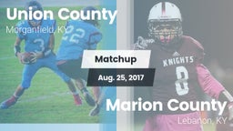 Matchup: Union County vs. Marion County  2017