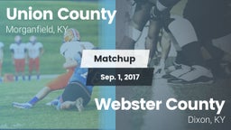 Matchup: Union County vs. Webster County  2017