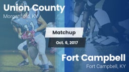 Matchup: Union County vs. Fort Campbell  2017