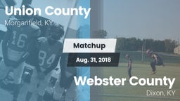 Matchup: Union County vs. Webster County  2018