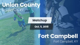Matchup: Union County vs. Fort Campbell  2018