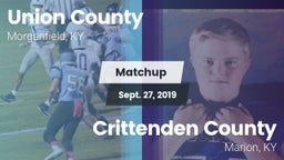 Matchup: Union County vs. Crittenden County  2019