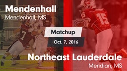 Matchup: Mendenhall vs. Northeast Lauderdale  2016