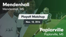Matchup: Mendenhall vs. Poplarville  2016