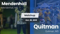Matchup: Mendenhall vs. Quitman  2018
