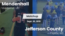 Matchup: Mendenhall vs. Jefferson County  2019