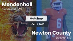 Matchup: Mendenhall vs. Newton County  2020