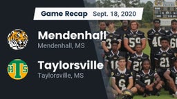Recap: Mendenhall  vs. Taylorsville  2020