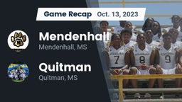 Recap: Mendenhall  vs. Quitman  2023